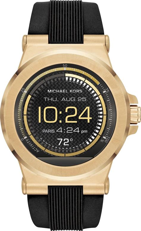 michael kors dylan black smartwatch cheap|oversized dylan gold tone watch.